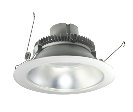 Nora Lighting NLCBC2-65140DW/ALE4 6" Cobalt Click LED Retrofit, Round Reflector, 750lm / 10W, 4000K, Diffused Clear Reflector / White Flange, 120V-277V input; Triac / ELV / 0-10V dimming