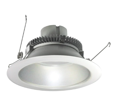 Nora Lighting NLCBC2-65140HZMPW/10 6" Cobalt Click LED Retrofit, Round Reflector, 1000lm / 12W, 4000K, Haze Reflector / Matte Powder White Flange