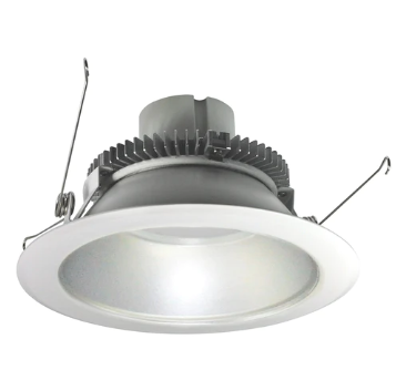Nora Lighting NLCBC2-65140HZMPW/ALE4 6" Cobalt Click LED Retrofit, Round Reflector, 750lm / 10W, 4000K, Haze Reflector / Matte Powder White Flange