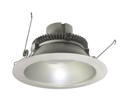 Nora Lighting NLCBC2-65140HZW/10 6" Cobalt Click LED Retrofit, Round Reflector, 1000lm / 12W, 4000K, Haze Reflector / White Flange