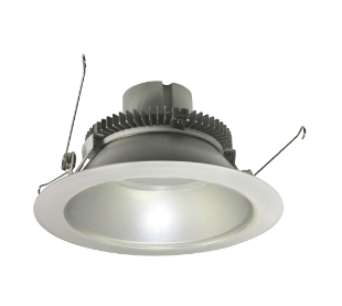 Nora Lighting NLCBC2-65140HZW/10LE4 6" Cobalt Click LED Retrofit, Round Reflector, 1000lm / 12W, 4000K, 120V-277V input; Triac / ELV / 0-10V dimming, Haze Reflector / White Flange