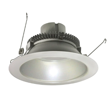 Nora Lighting NLCBC2-65140HZW/A 6" Cobalt Click LED Retrofit, Round Reflector, 750lm / 10W, 4000K, Haze Reflector / White Flange