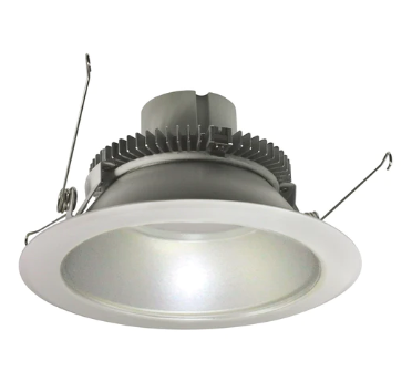 Nora Lighting NLCBC2-65140HZW/ALE4 6" Cobalt Click LED Retrofit, Round Reflector, 750lm / 10W, 4000K, Haze Reflector / White Flange, 120V-277V input; Triac / ELV / 0-10V dimming