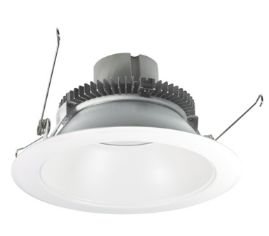 Nora Lighting NLCBC2-651CDMPW/A 6" Cobalt Click LED Retrofit, Round Reflector, 750lm / 10W, Comfort Dim Color Temperature, Matte Powder White Reflector / Flange Finish