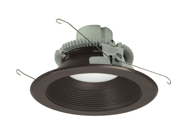 Nora Lighting NLCBC2-65230BZBZ/10LE4 6" Cobalt Click LED Retrofit, Baffle, 1000lm / 12W, 3000K, 120V-277V input; Triac / ELV / 0-10V dimming, Bronze Baffle / Bronze Flange