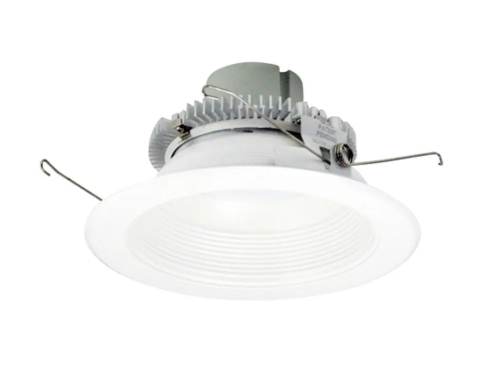 Nora Lighting NLCBC2-65230MPW/ALE4 6" Cobalt Click LED Retrofit, Baffle, 750lm / 10W, 3000K, 120V-277V input; Triac / ELV / 0-10V dimming, Matte Powder White Baffle / Matte Powder White Flange