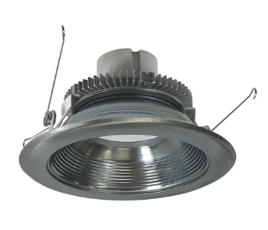 Nora Lighting NLCBC2-65230NN/10 6" Cobalt Click LED Retrofit, Baffle, 1000lm / 12W, 3000K, Natural Metal Baffle / Natural Metal Flange