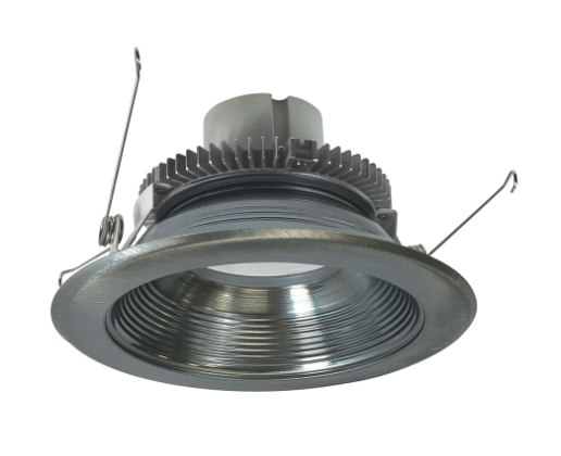 Nora Lighting NLCBC2-65230NN/A 6" Cobalt Click LED Retrofit, Baffle, 750lm / 10W, 3000K, Natural Metal Baffle / Natural Metal Flange