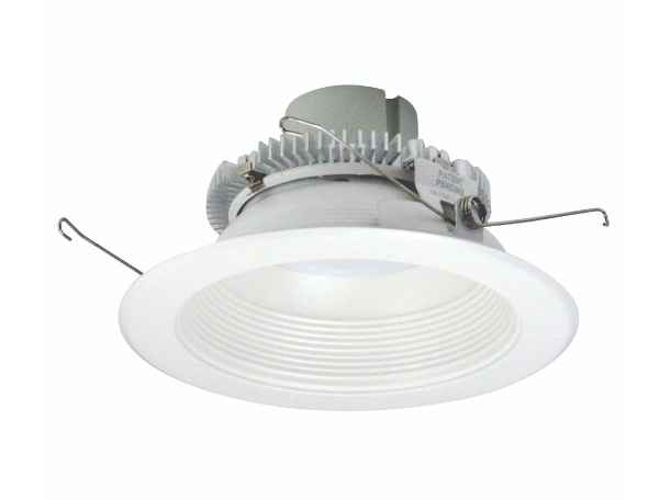 Nora Lighting NLCBC2-65230WW/10EM 6" Cobalt Click LED Retrofit, Baffle, 1000lm / 12W, 3000K, Pre-Wired for Emergency, White Baffle / White Flange