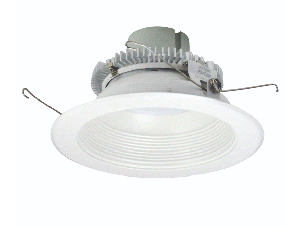 Nora Lighting NLCBC2-65230WW/10LE4 6" Cobalt Click LED Retrofit, Baffle, 1000lm / 12W, 3000K, 120V-277V input; Triac / ELV / 0-10V dimming, White Baffle / White Flange