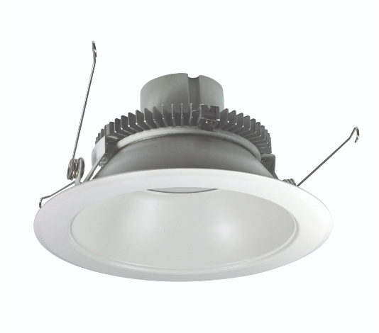 Nora Lighting NLCBC2-65230WW/AEM 6" Cobalt Click LED Retrofit, Baffle, 750lm / 10W, 3000K, White Baffle / White Flange, Pre-Wired for Emergency