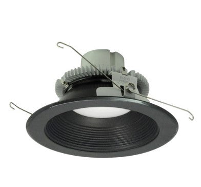 Nora Lighting NLCBC2-65235BB/ALE4 6 Inch Cobalt Click LED Retrofit, Baffle, 750lm / 10W, 3500K, Black Baffle / Black Flange, 120V-277V input; Triac / ELV / 0-10V dimming