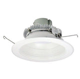 Nora Lighting NLCBC2-65235WW/10EM 6 Inch Cobalt Click LED Retrofit, Baffle, 1000lm / 12W, 3500K, White Baffle / White Flange, Pre-Wired for Emergency