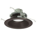 Nora Lighting NLCBC2-65240BZBZ/10LE4 6 Inch Cobalt Click LED Retrofit, Baffle, 1000lm / 12W, 4000K, Bronze Baffle / Bronze Flange, 120V-277V input; Triac / ELV / 0-10V dimming