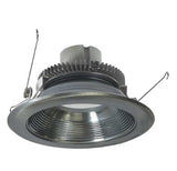Nora Lighting NLCBC2-65240NN/10LE4 6 Inch Cobalt Click LED Retrofit, Baffle, 1000lm / 12W, 4000K, Natural Metal Baffle / Natural Metal Flange, 120V-277V input; Triac / ELV / 0-10V dimming