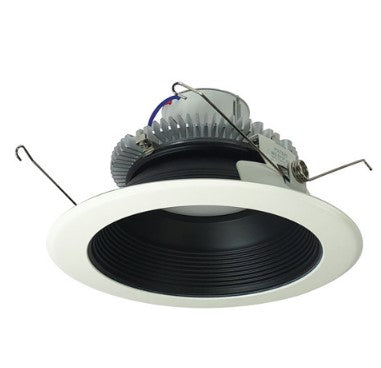 Nora Lighting NLCBC2-652CDBW/A 6 Inch Cobalt Click LED Retrofit, Baffle, 750lm / 10W, Comfort Dim, Black Baffle / White Flange
