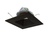 Nora Lighting NLCBC2-65630BZBZ/A 6 Inch Cobalt Click LED Retrofit, Square Reflector, 750lm / 10W, 3000K, Bronze Reflector / Bronze Flange