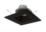 Nora Lighting NLCBC2-65635BZBZ/10 6" Cobalt Click LED Retrofit, Square Reflector, 1000lm / 12W, 3500K, Bronze Reflector / Bronze Flange