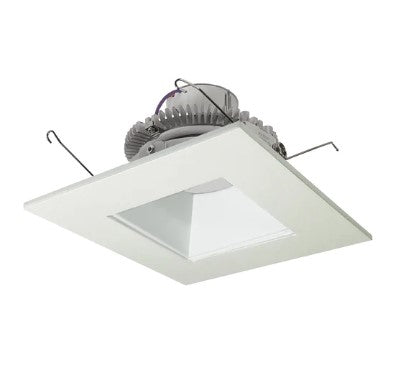 Nora Lighting NLCBC2-656CDWW/A 6 Inch Cobalt Click LED Retrofit, Square Reflector, 750lm / 10W, Comfort Dim, White Reflector / White Flange