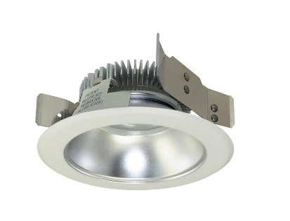 Nora Lighting NLCBS-4W511230DMPW 4" Cobalt Shallow High Lumen LED Trim, Round Reflector, lumen 1200lm, color temperature 3000K, Diffused/Matte Powder White