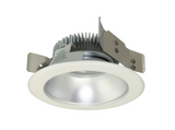 Nora Lighting NLCBS-4W518530HMPW 4" Cobalt Shallow High Lumen LED Trim, Round Reflector, lumens 850lm, Color temperature 3000K, Haze/Matte Powder White