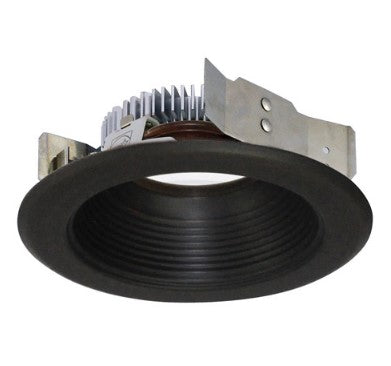 Nora Lighting NLCBS-4W528530BZ 4 Inch Cobalt Shallow High Lumen LED Trim, Round Baffle, 850lm, Color Temperature : 3000K, Bronze Finish