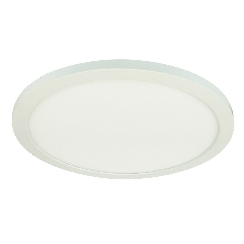 Nora Lighting NELOCAC-11RP935W 11 Inch ELO+ LED Surface Mount Luminaire, 1700lm / 24W, 3500K, 90+ CRI, 120V Triac/ELV Dimming, White Finish
