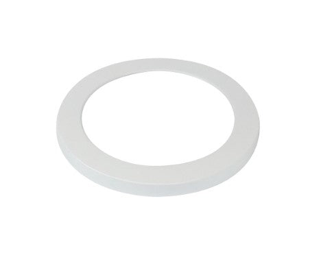 Nora Lighting NLOCAC-8RMPW 8 Inch Camo Round Magnetic Trim Ring Matte Powder White Finish