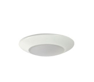 Nora Lighting NLOPAC-R4509T2450W 4 Inch AC Opal LED Surface Mount, 700lm / 10.5W, 5000K, White finish