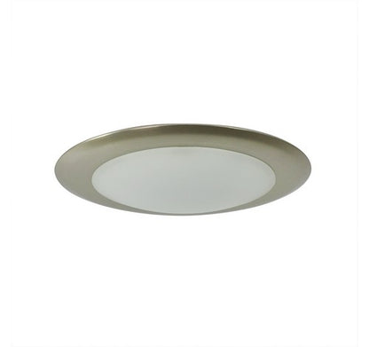 Nora Lighting NLOPAC-R650927ANM 6" Surface Mount AC Opal  Natural Metal Finish 2700K