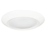 Nora Lighting NLOPAC-R6REGT2430W 6" Regressed AC Opal LED Surface Mount, 950lm / 13W, 3000K, White finish