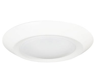 Nora Lighting NLOPAC-R6REGT2440W 6" Regressed AC Opal LED Surface Mount, 950lm / 13W, 4000K, White finish