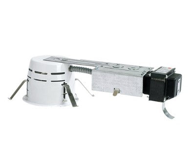 Nora Lighting NLR-403S/1EL/15 4" Shallow Low Voltage Remodel Housing, 120V/12V Elect. Transformer, Max 15W