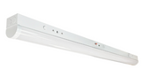 Nora Lighting NLSTR-4L1334W/EM 48" LED Tunable Strip Light, 3200lm / 24W, Selectable CCT (30/35/40K), White finish, 120-277V input; 0-10V Dimming w/ Integral Emergency