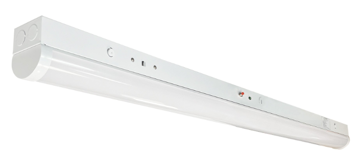 Nora Lighting NLSTR-4L1334W/MS 48" LED Tunable Strip Light, 3200lm / 24W, Selectable CCT (30/35/40K), White finish, 120-277V input; 0-10V Dimming w/ Integral Motion Sensor