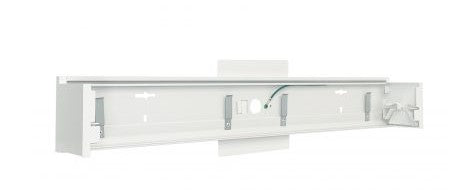 Nora Lighting NLUD-4WMW 4-ft L-Line Indirect/Direct Linear Wall Mount Kit (power cable included) White Finish