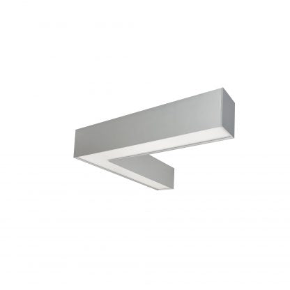Nora Lighting NLUD-L334A L-Connector L-Line LED Indirect/Direct Linear, Selectable CCT, 9-30W / 1078-3596lm, Aluminum Finish