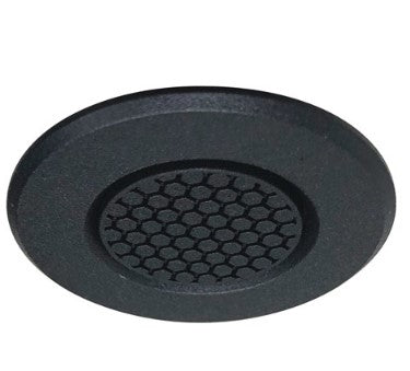 Nora Lighting NM1-RAIHECB 1" Round M1 Hex Cell Louver Trim, Black