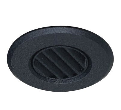 Nora Lighting NM1-RLOUVB 1" Round M1 Louver Trim, Black