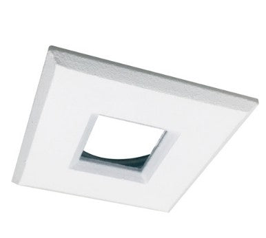 Nora Lighting NM1-SSSW 1" Square M1 Stainless Steel Trim, White