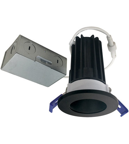 Nora Lighting NM2-2RDC8527BB 2 Inches M2 Round LED Downlight, 850lm / 10W, 2700K, 120V Matte Black