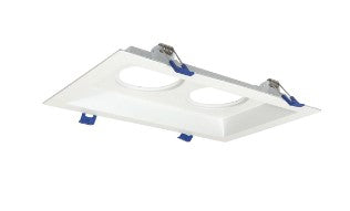 Nora Lighting NM2-MLS2MPW LED 2-Lamp Plate For 2 Inch M2 Mini Recessed Series Multiple Lighting System Matte Powder White Finish
