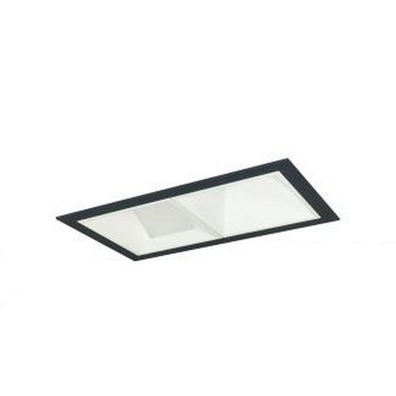 Nora Lighting NMIOT-12-B-AW-50X-10-MPW Two Heads Iolite Multiple Black Adjustable Snoot Wall Wash 5000K 1000lm / 12W per head /  Matte Powder White Finish