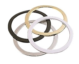 Nora Lighting NMR-30B 6 Inch METAL T RING 5/8" BLACK
