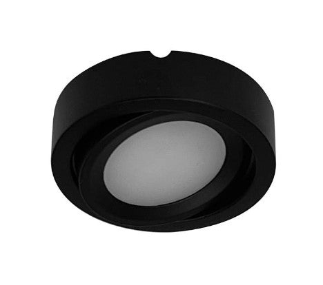 Nora Lighting NMP-A35B 12V Josh Adjustable LED Puck Light, Lumens 300lm, Color Temperature 3500K, Black Finish