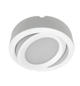 Nora Lighting NMP-A35W 12V Josh Adjustable LED Puck Light, Lumens 300lm, Color Temperature 3500K, White Finish