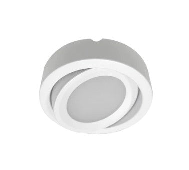 Nora Lighting NMP-A40W 12V Josh Adjustable LED Puck Light, Lumens 300lm /  Color Temperature 4000K, White Finish