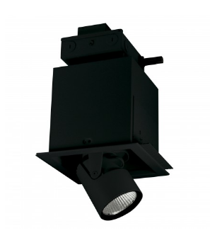 Nora Lighting NMRTLGPD-11D2L2035SB Pull-Down LED Trimless One Head MLS, 2100lm / 30W per Head, 3500K Color Temperature, 16° Spot Beam Spread, 277V 0-10V Dimming, Black Finish