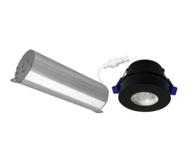 Nora Lighting NMW-227B 2 Inch M-Wave Canless Adjustable LED Downlight Lumens 750lm, Watt 9W , Color Temperature 2700K Black Finish