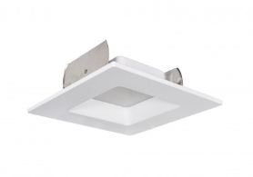 Nora Lighting NOXAC-43627WW/HL 4" AC Onyx Square Retrofit Reflector, Color Temperature 2700K, White Finish